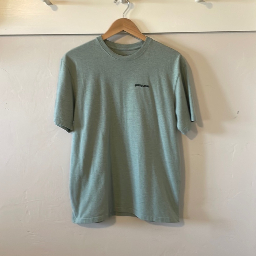 Patagonia P-6 Logo Responsibili-Tee size Medium T-shirt (green)